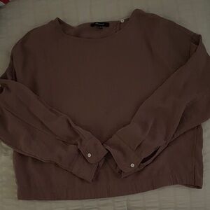 Madewell Dusty Rose Long Sleeve Blouse